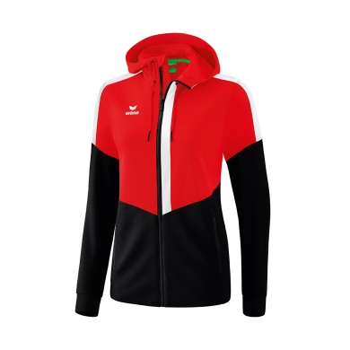 Erima Trainingsjacke Squad rot/schwarz Damen